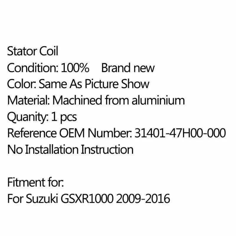 Stator Coil for Suzuki GSXR1000 (2009-2016)