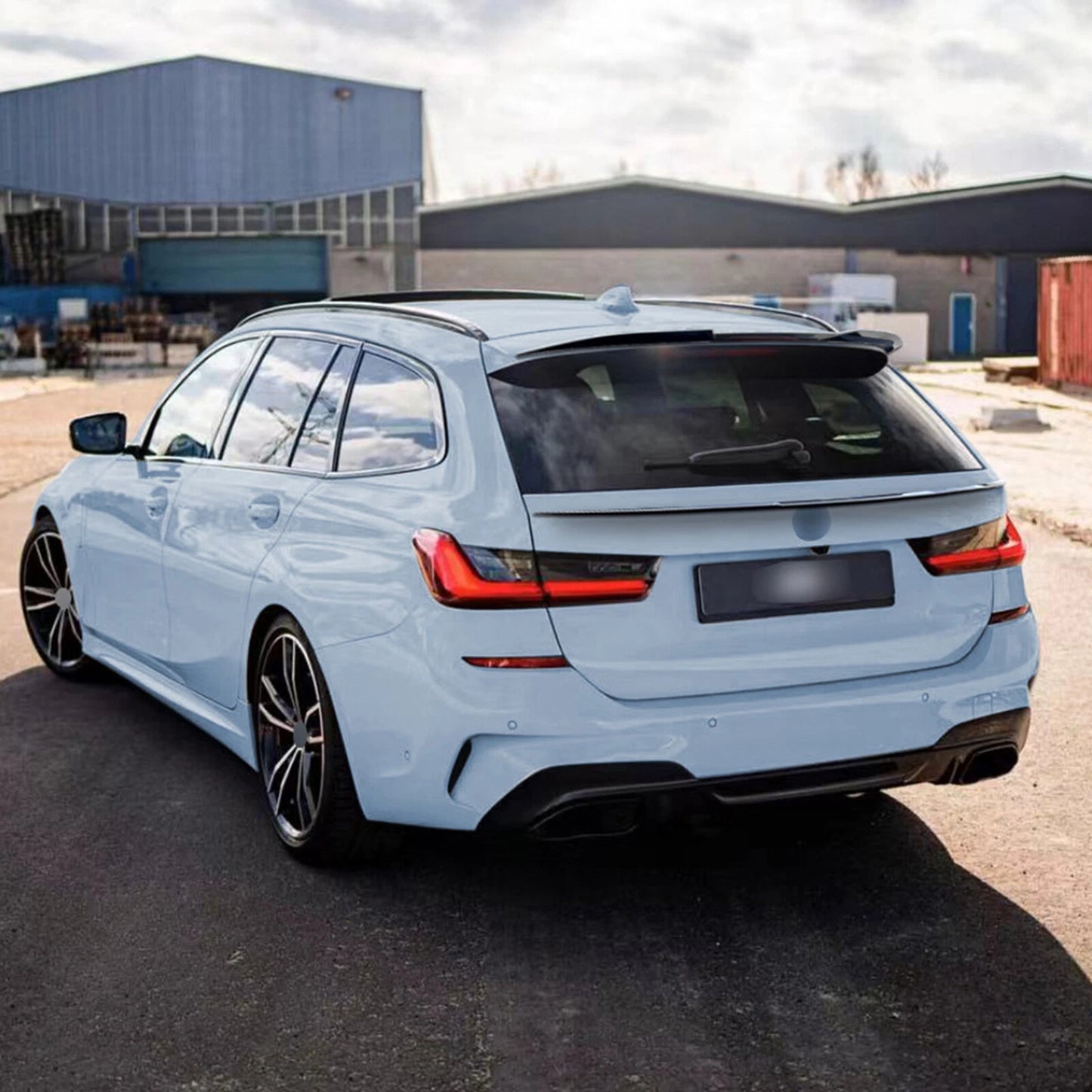 Rear Boot Spoiler for BMW 3 Series G21 (2019-2023) Carbon Fiber Look
