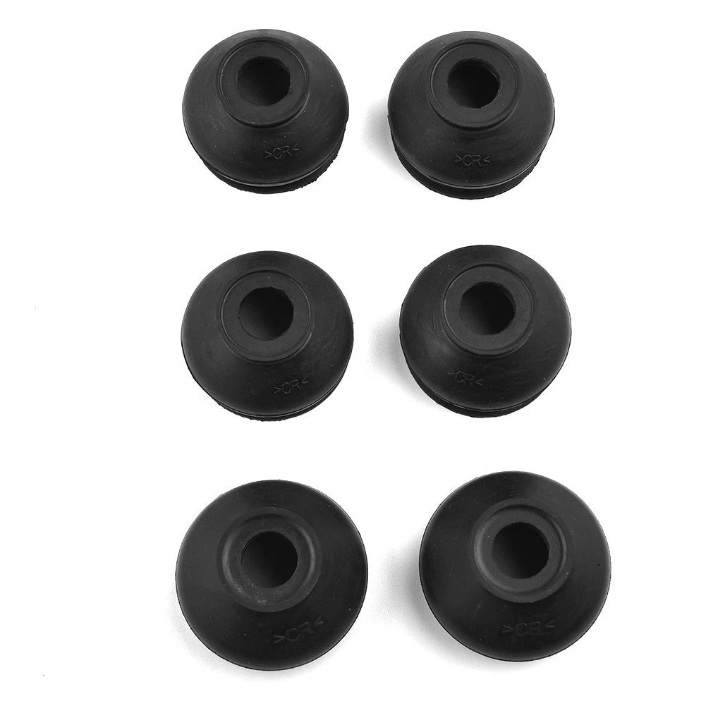 6pcs HQ Rubber Tie-Rod End Ball Joint Dust-Boots Dust Cover Boot Gaiters Pack