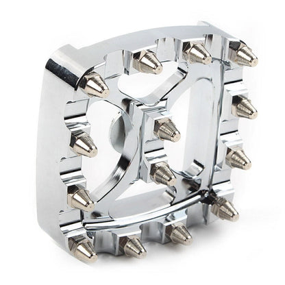 Chrome MX Style Brake Pedal Pad Cover for Harley Softail Dyna Sportster (2000-2023)