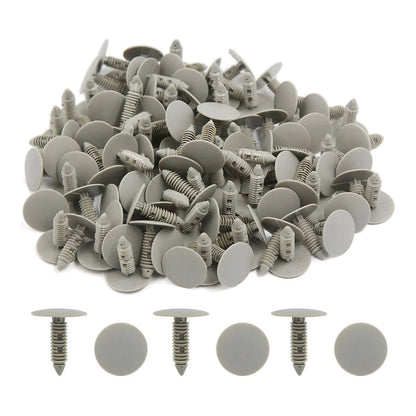 100pcs Gray Plastic Push Type Fasteners Clips for Honda