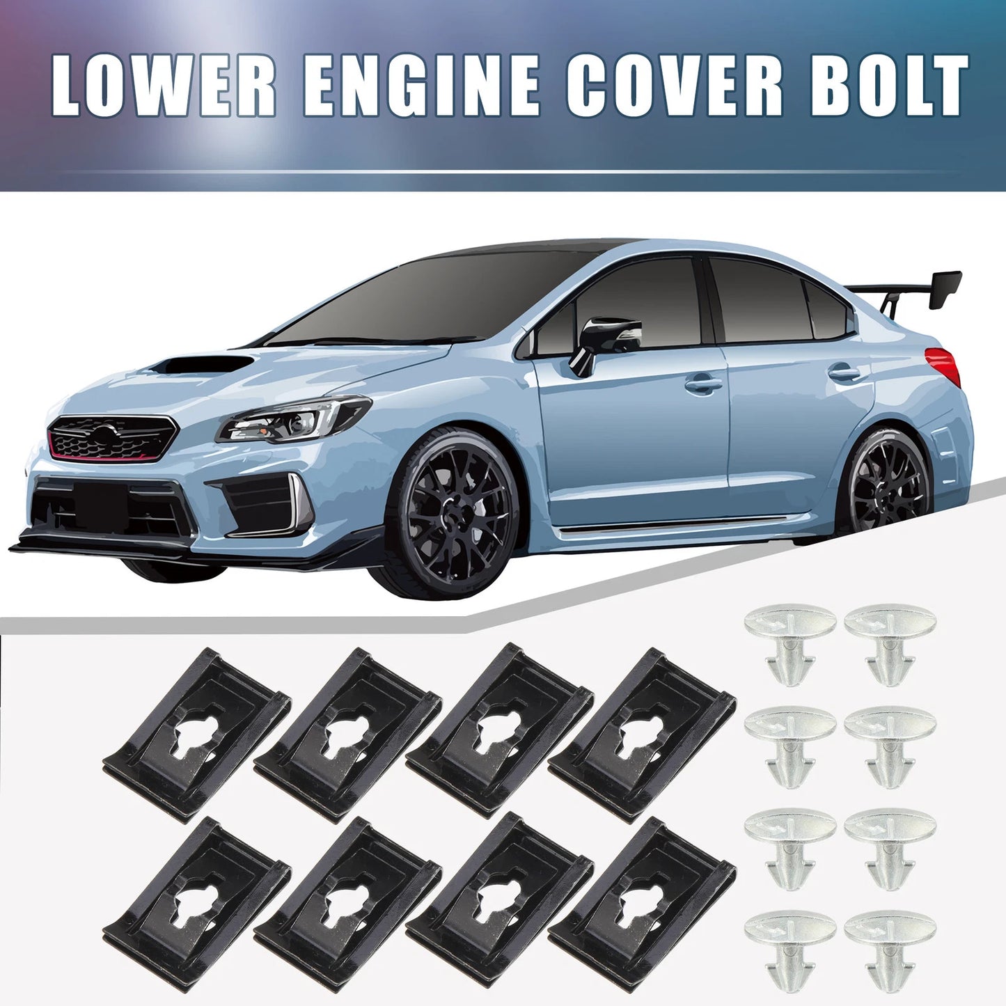 16 x Engine Shield Cover Bolts for Honda Accord CRV Civic
