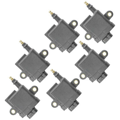 6-Pack Ignition Coils for Mercury Outboard V-135/V-150/V-175/V-200 EFI 2.5L