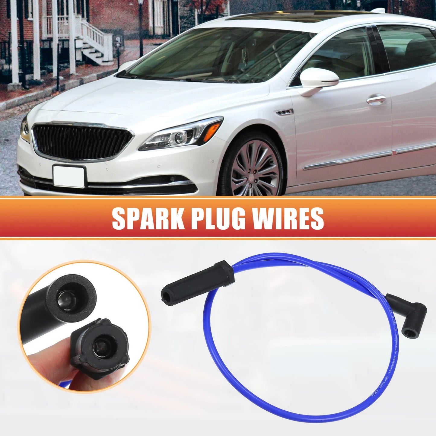 6 x Spark Plug Wire Ignition Coil Cable for Chevrolet Impala