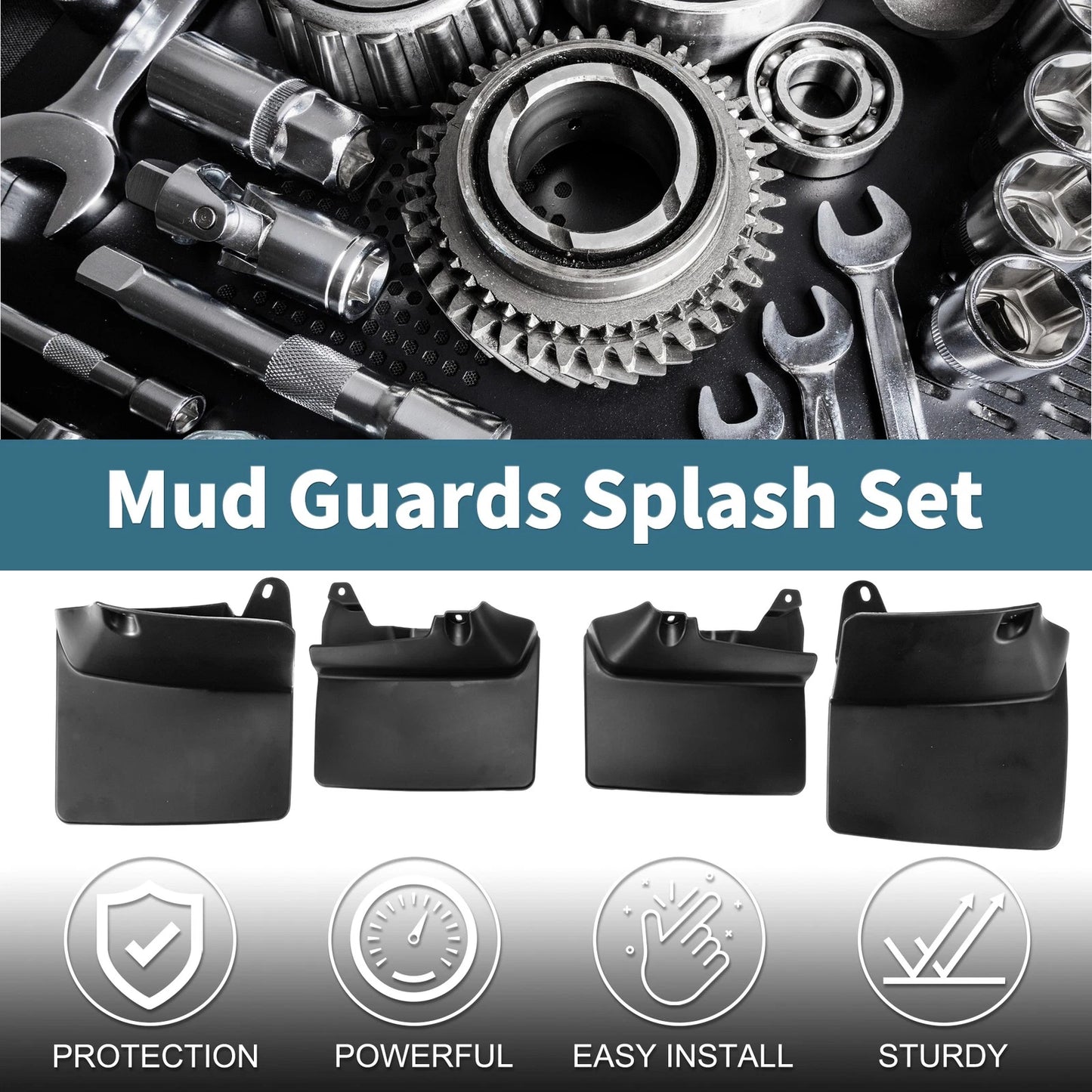 Mud Flaps Splash Guards for Toyota Land Cruiser Prado FJ90 (1995–2003)