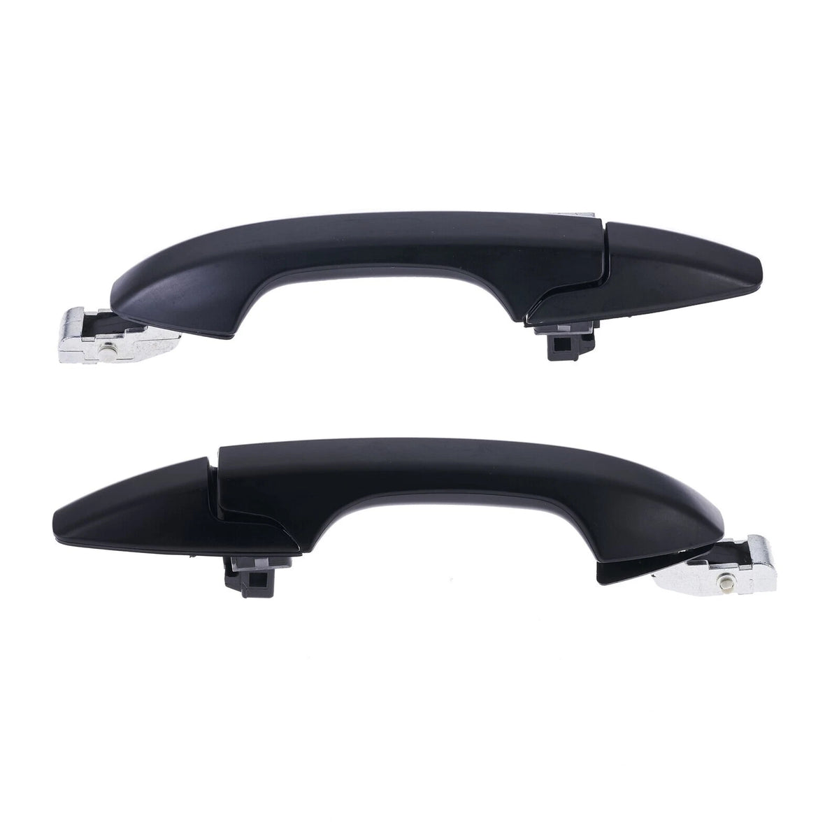Set of 2 Rear Left + Right Door Handle Outer Black for Honda CRV (2007–2012)