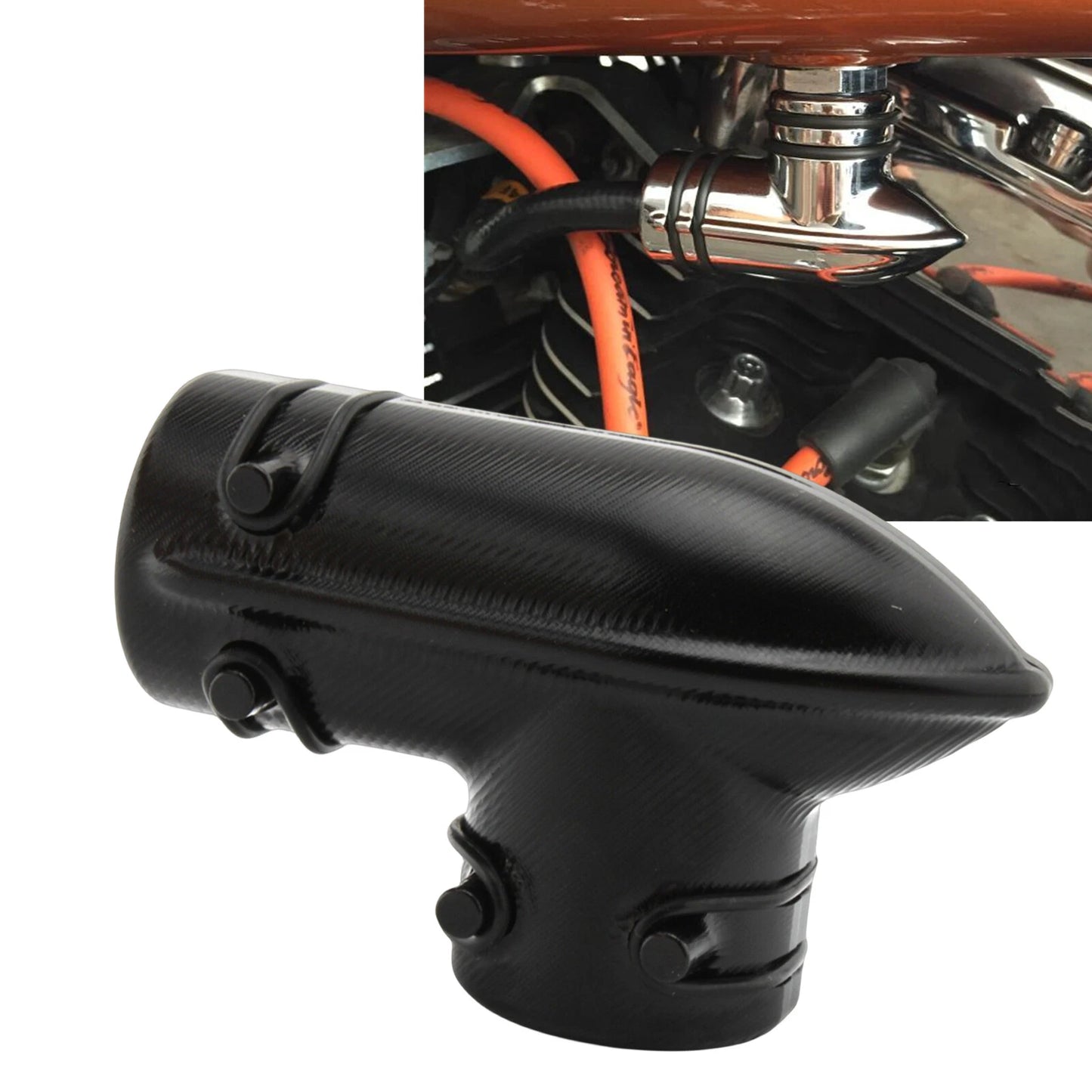 Fuel Gas Tank Bottom Cover for Harley Davidson Dyna (2004-2012) Black