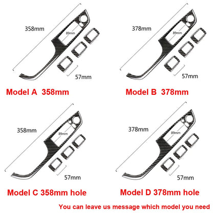 RHD Carbon Fiber Window Switch Cover Trim fit For BMW 3 Series E90 320i 325i