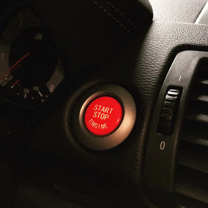 Red Engine Start Stop Push Button Cover Trim for BMW E90 E92 E60 X5 (2007-2013)