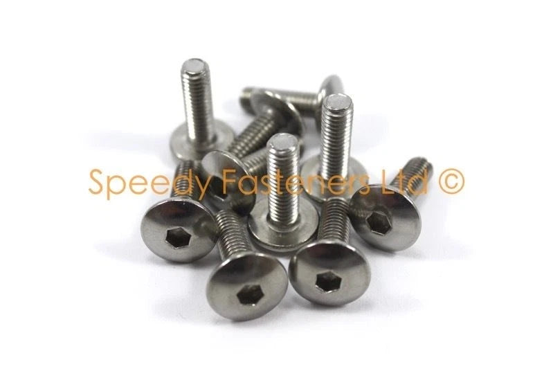 10x Tornillos M6x20mm Pan Seta Botón Cabeza Inoxidable for Yamaha R1 R6