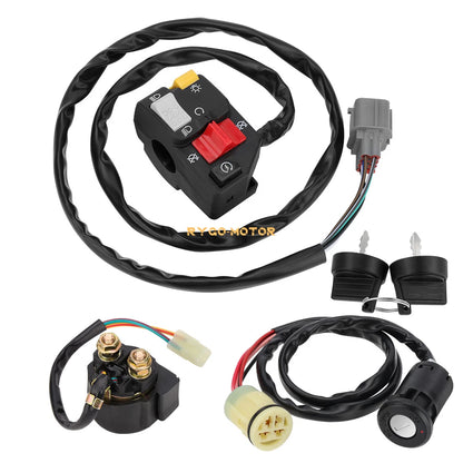Handlebar Key Starter Relay Switch Kit for Honda Rancher 350 (2000–2005)