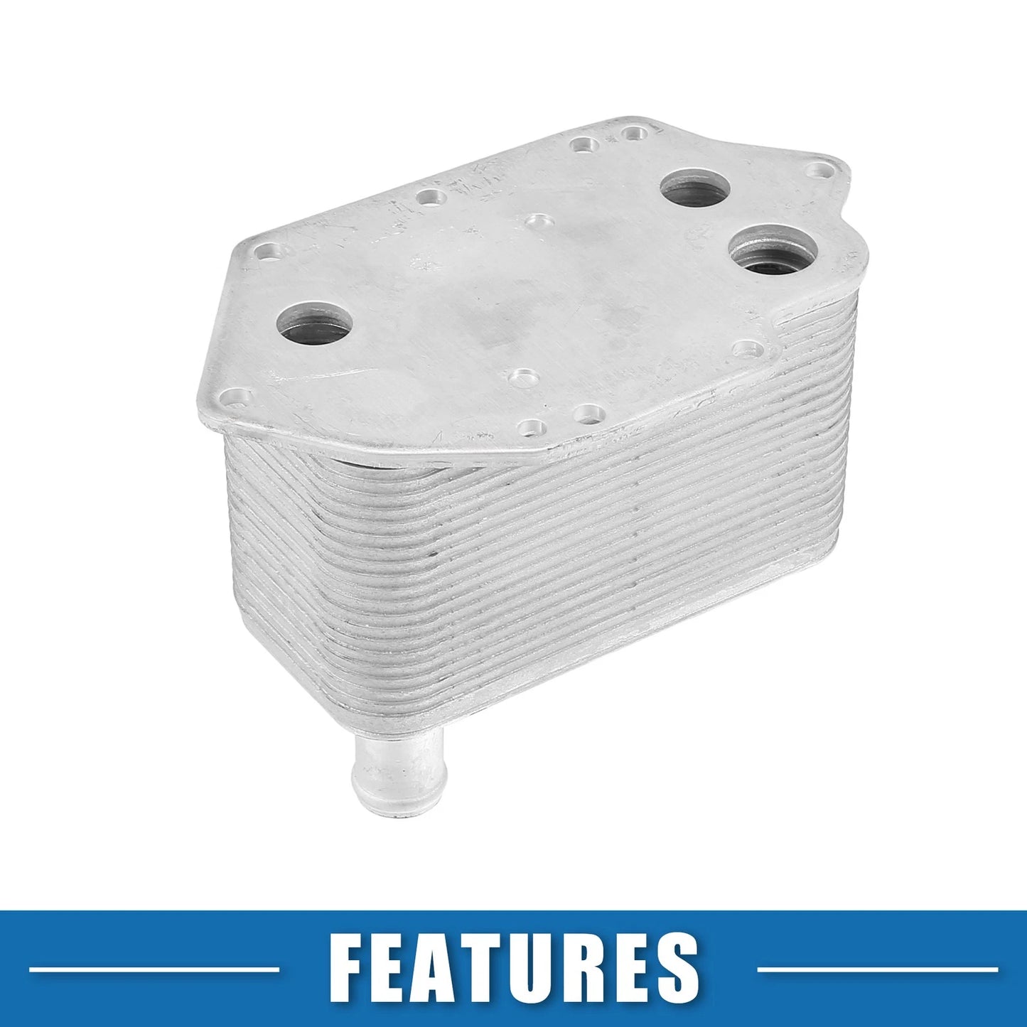 Engine Oil Cooler for BMW X5 2009-2013 - Automatic, Silver Tone