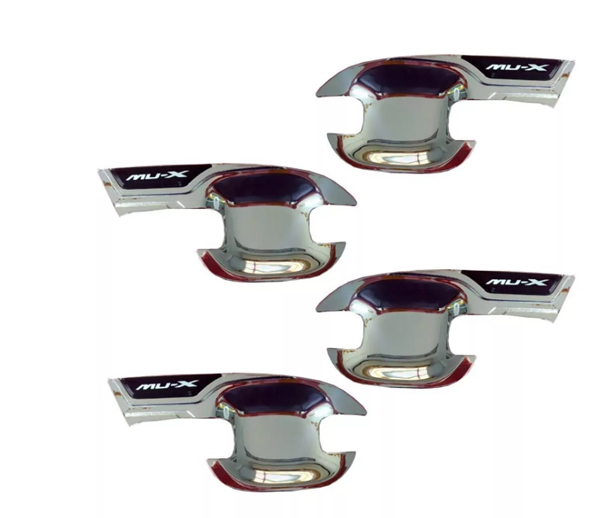 2 x Chrome Door Handle Bowl Covers for Isuzu MU-X (2021-2024)