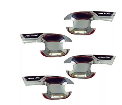 2 x Chrome Door Handle Bowl Covers for Isuzu MU-X (2021-2024)