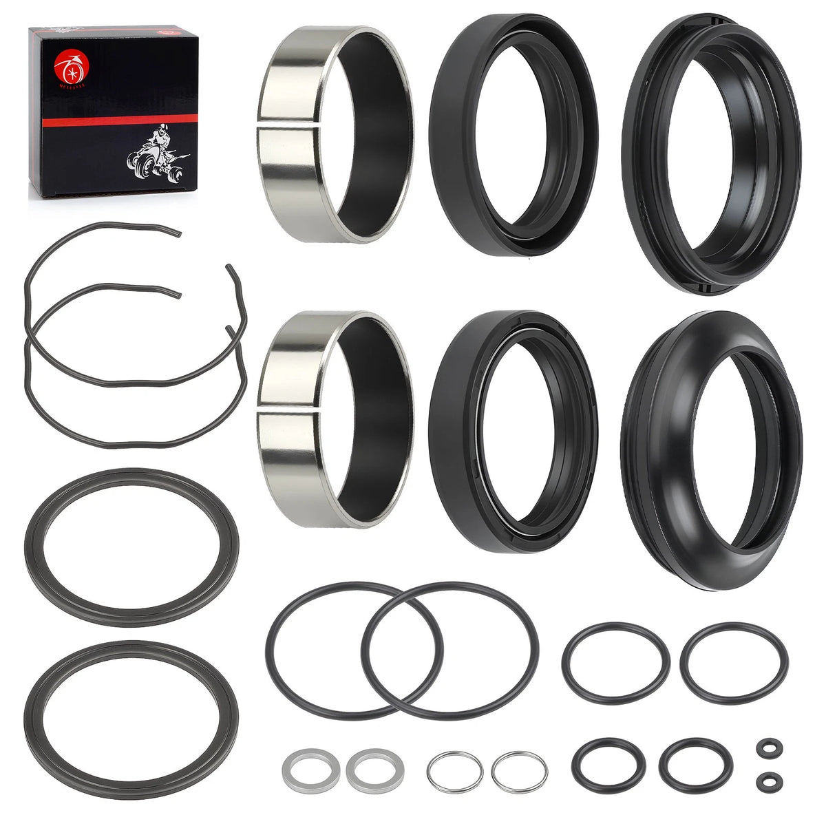 Front Fork Damper Bush w/Dust Seal Kit for Suzuki GSXR600 GSXR750 (2004–2005)