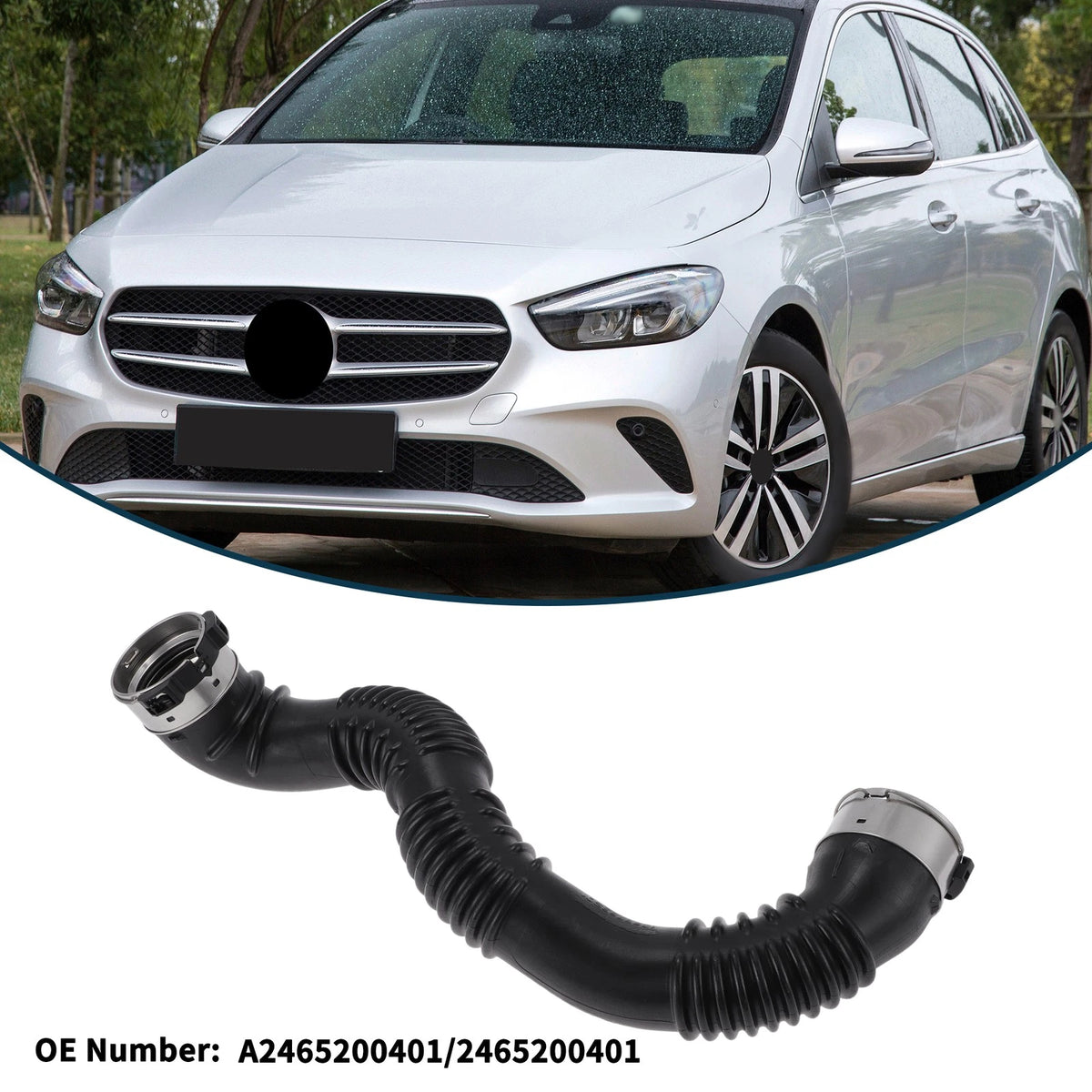Radiator Hose for Mercedes-Benz B-Klasse W246 (2011-2019) Rubber Coolant Pipe