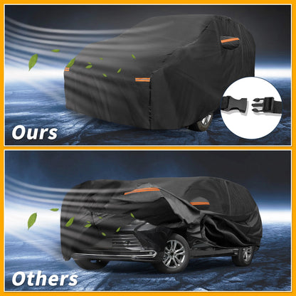 Waterproof All Weather Car Cover for Toyota Sienna Black