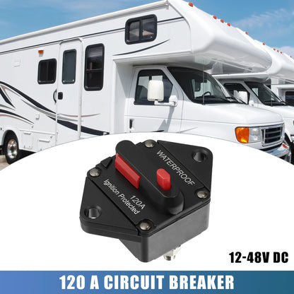 Circuit Breaker / 120A / Waterproof for Automotive RV Marine