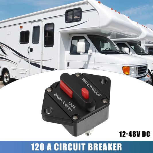 Circuit Breaker / 120A / Waterproof for Automotive RV Marine