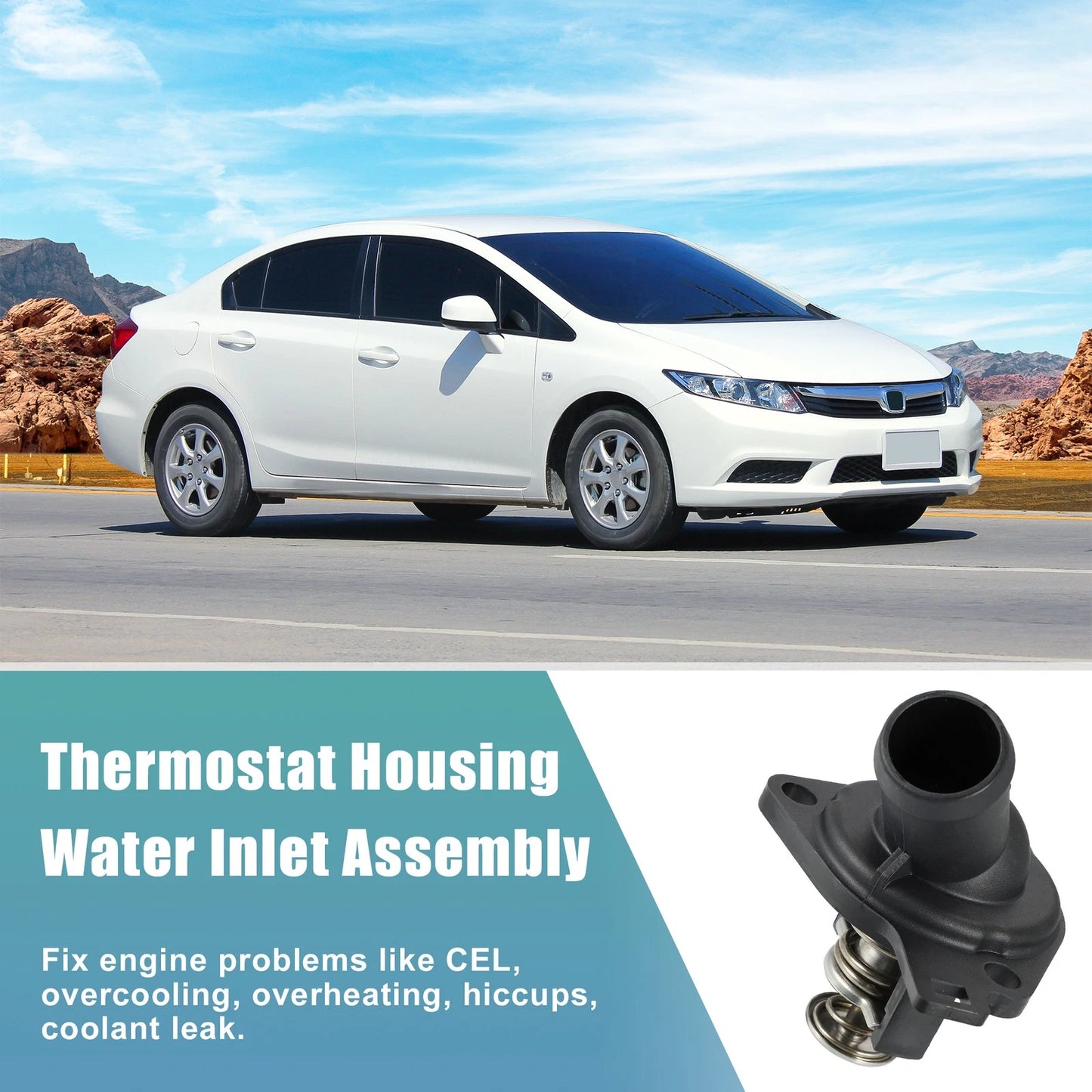 Engine Coolant Thermostat Housing for Honda Civic (2001-2005)