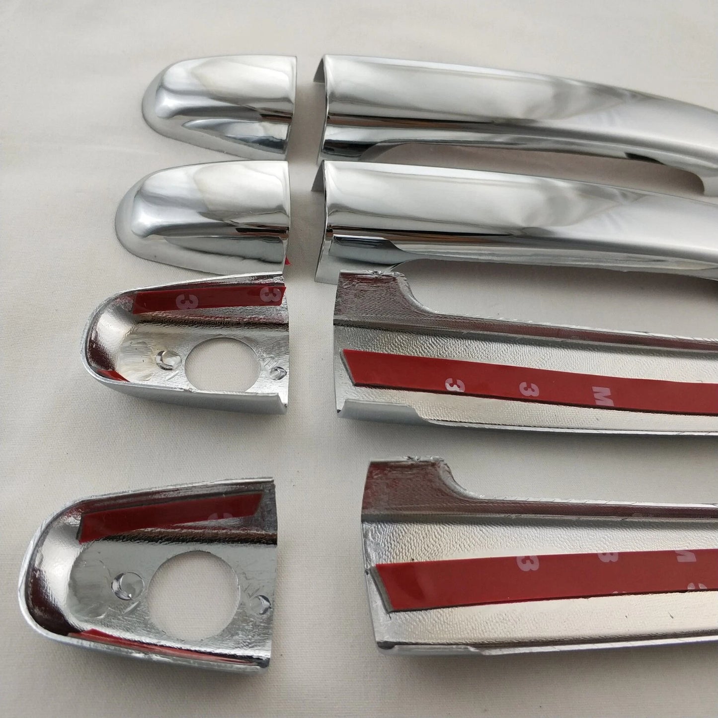 ABS Chrome Door Handle Lid Side Cover Trim for Toyota Prado FJ120 (2003-2009)