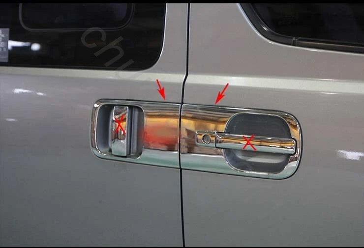 Chrome Side Door Handle Bowl Cover Trim for Hyundai Starex H-1 (2018-2019)