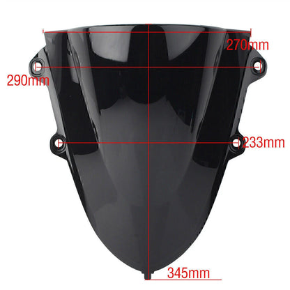 Silver ABS Motorcycle Windshield for Yamaha YZF R15 (2017-2019)