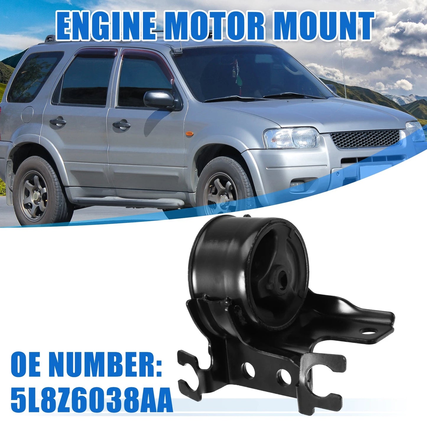 Rear Engine Motor Mount Bracket Insulator for Ford Escape (2001-2012)
