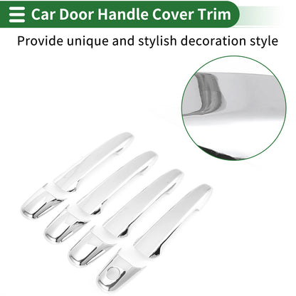 Silver Tone Door Handle Cover Trim for Mazda 2 3 5 6 (2003-2023)