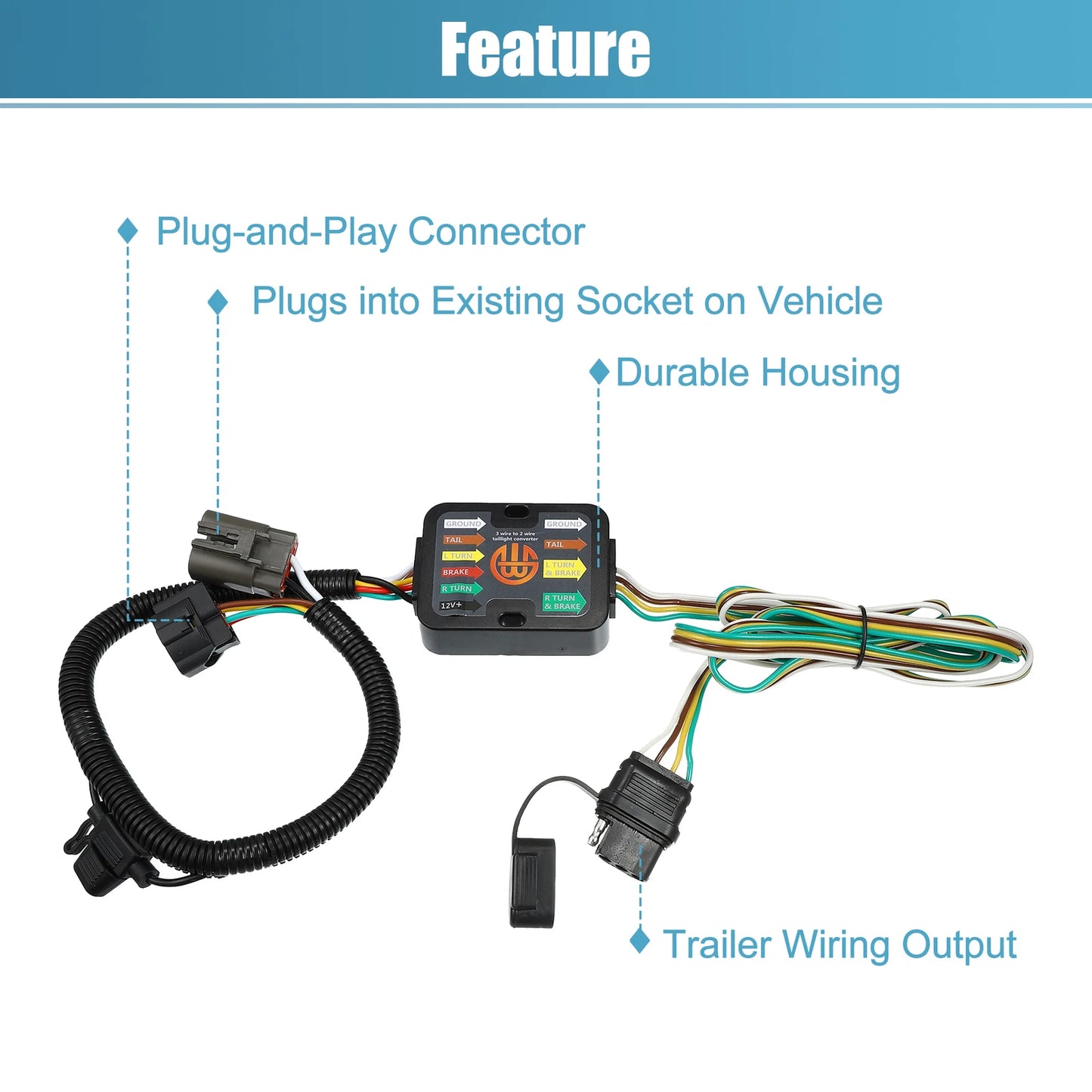 4-Pin Trailer Wiring Harness for Kia Sorento (2011-2020)