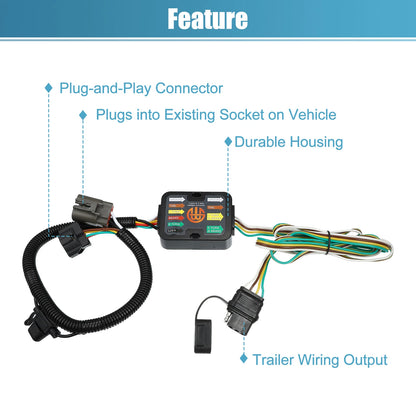 4-Pin Trailer Wiring Harness for Kia Sorento (2011-2020)