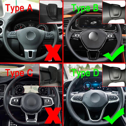 Black Steering Wheel Shift Paddle Shifter Extensions for VW Golf MK8, Jetta, Tiguan