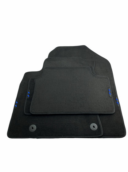 Floor Mats for Hyundai All Models with Blue Stripes Emblem