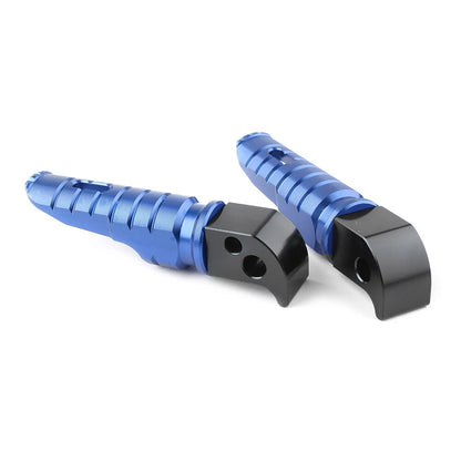 Blue CNC Rear Footpeg Footrests for Yamaha YZF-R1 R6 FZ-07 FZ-09