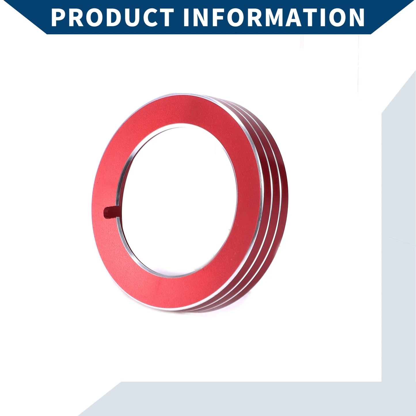 Headlight Switch Knob Cover Ring for Ford Mustang (2015-2020) Red 1 x