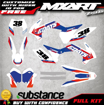 Custom Graphics Kit for KTM EXC 2014-2016 Slovakia Full Sticker Kit