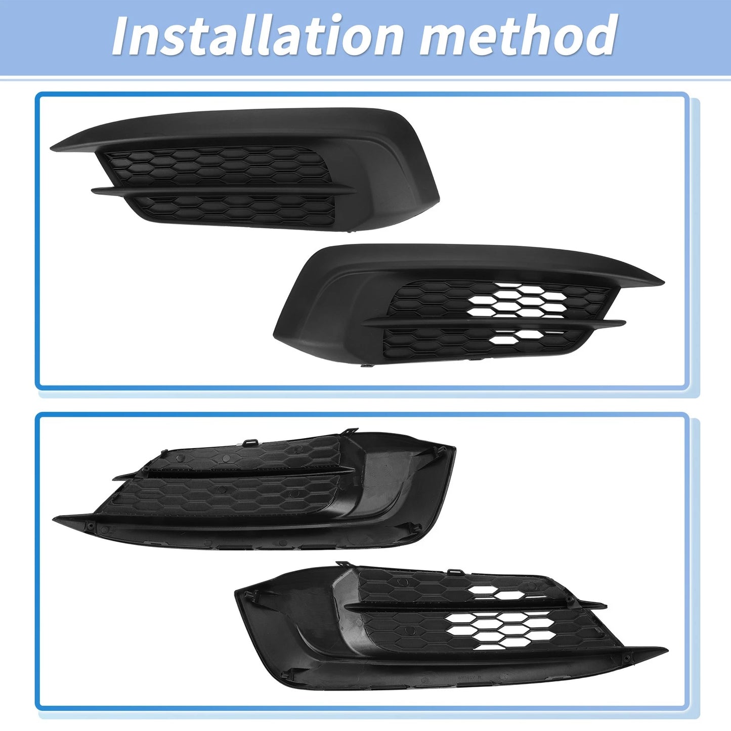 Front Bumper Fog Light Lamp Cover for Honda Civic (2016-2018)