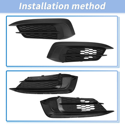 Front Bumper Fog Light Lamp Cover for Honda Civic (2016-2018)