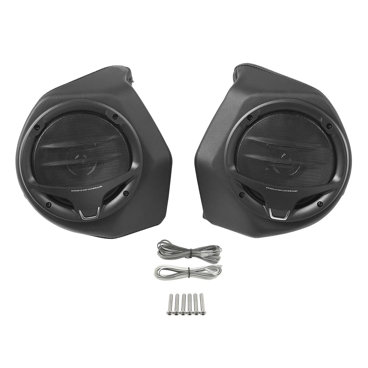 6.5" Black King Trunk Luggage Speakers for Harley Touring Street Glide (14-24)
