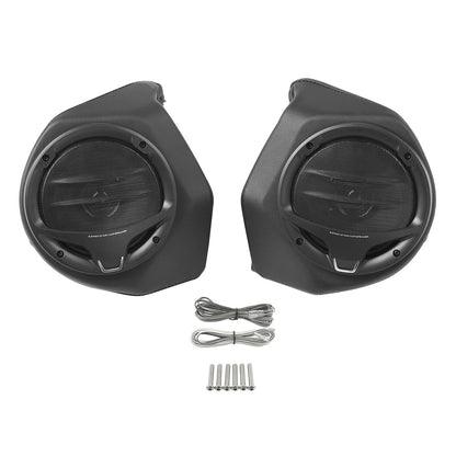 6.5" Black King Trunk Luggage Speakers for Harley Touring Street Glide (14-24)