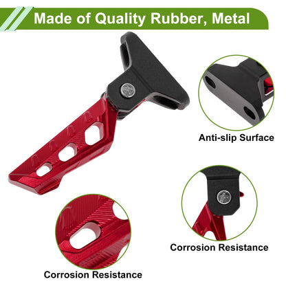 FootPegs 6.3" Red Foot Pedal 1 Set w/Screws & Washers for Motorcycle