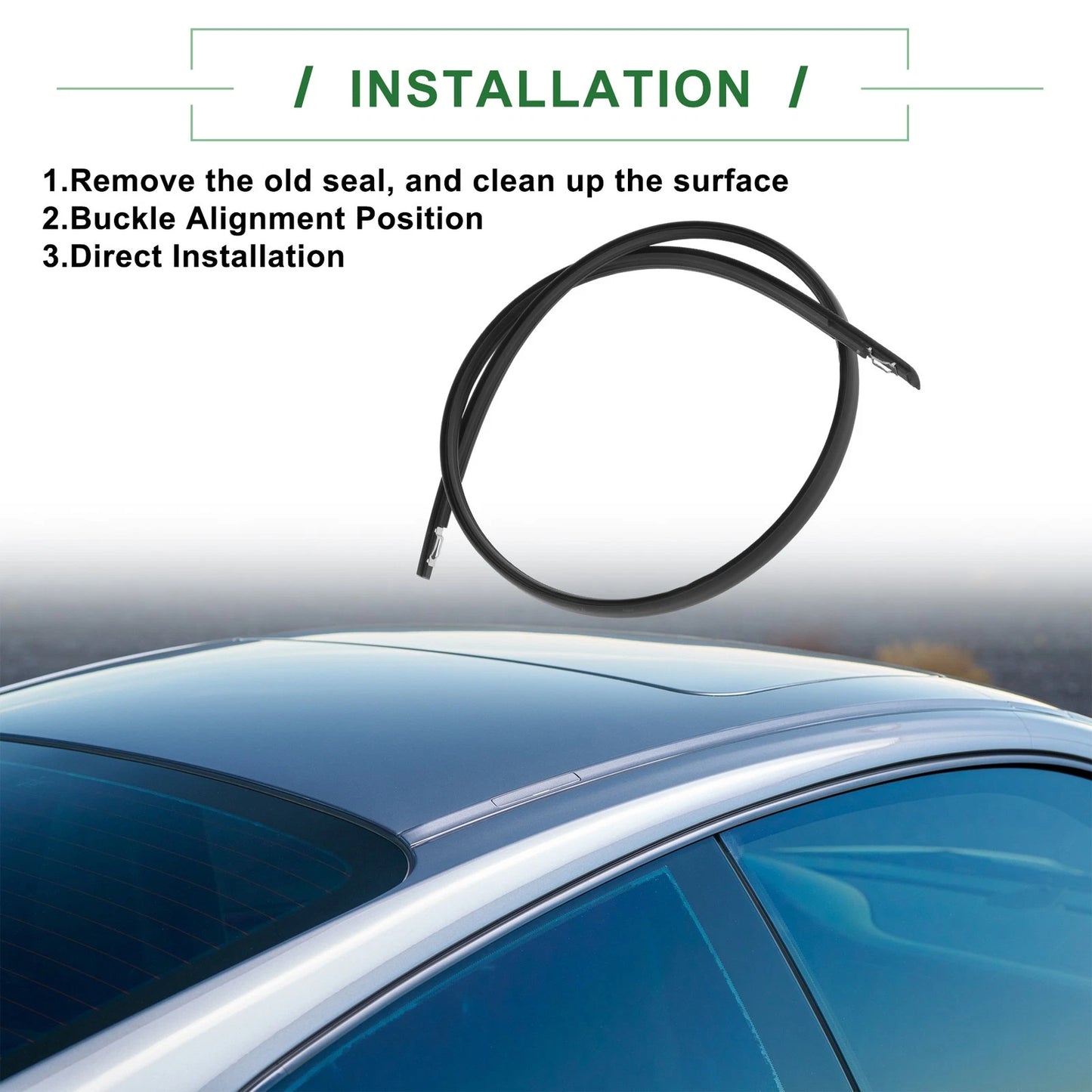 1 x Roof Sealing Strip Left Side Sunroof Trim for Honda Acura TSX (2009-2014)
