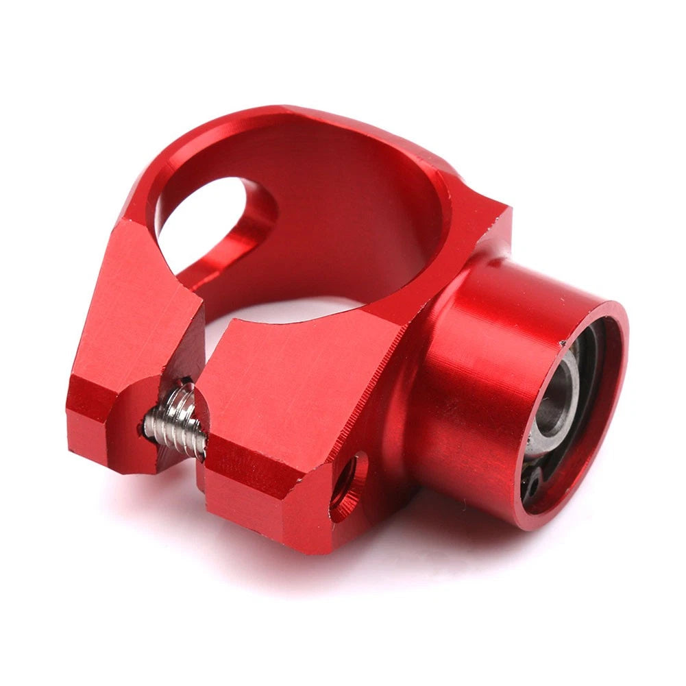 25mm Universal Motorcycle Steering Damper Fork Frame Mounting Clamp Bracket Red