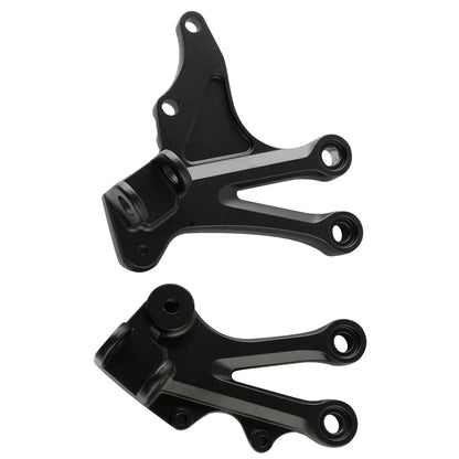 Matte Black Front Footrest Pegs for Kawasaki Ninja ZX10R (2004-2005)