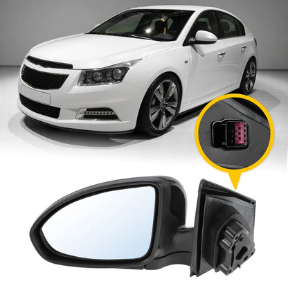 Left Side Door Mirror Gloss Black for Chevy Cruze Limited (2014-2015)