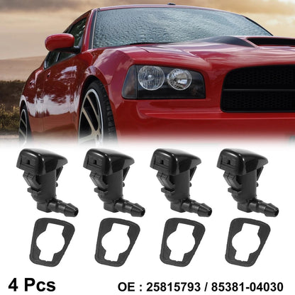 4 x Car Front Windshield Washer Nozzles for Toyota Tacoma (2005-2023)