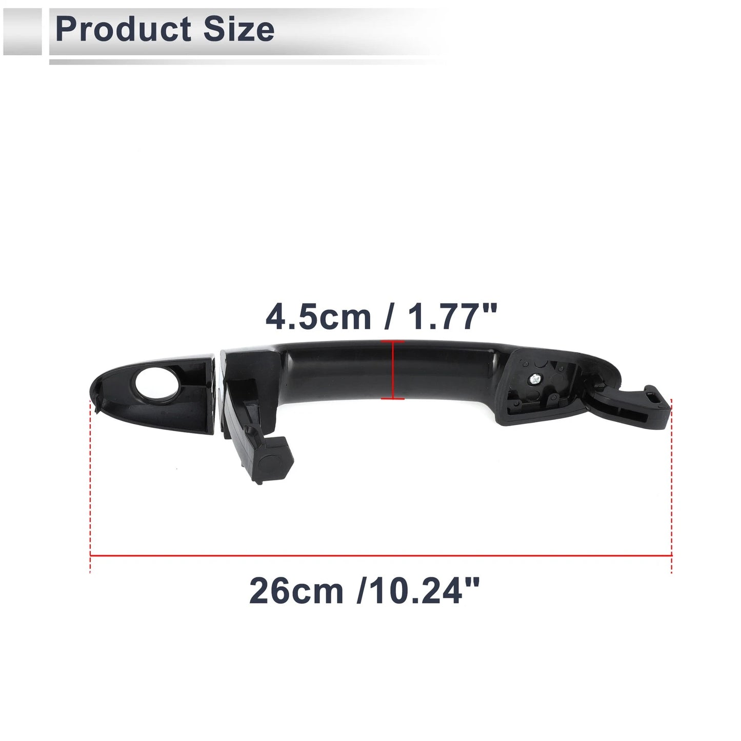 Front Left Car Exterior Door Handle for Hyundai Santa Fe (2007-2012)