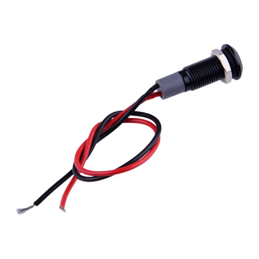 12V 8mm LED Indicator Light for Car Dashboard Panel Warning Lamp