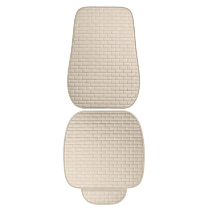 Beige Front Seat Cushion Cover for Car - Anti-Slip Protector Mat Accessories
