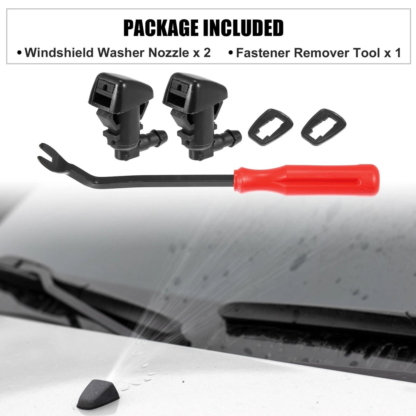5 x Front Windshield Washer Nozzles for Dodge Dart (2013-2016)